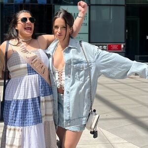 zara denim oversized jacket